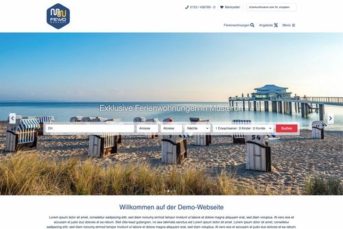 Demo-Template des Fewo-Managers